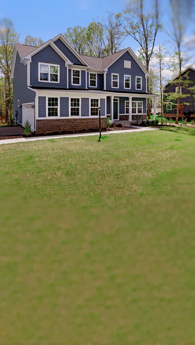 a large lawn in front of a house